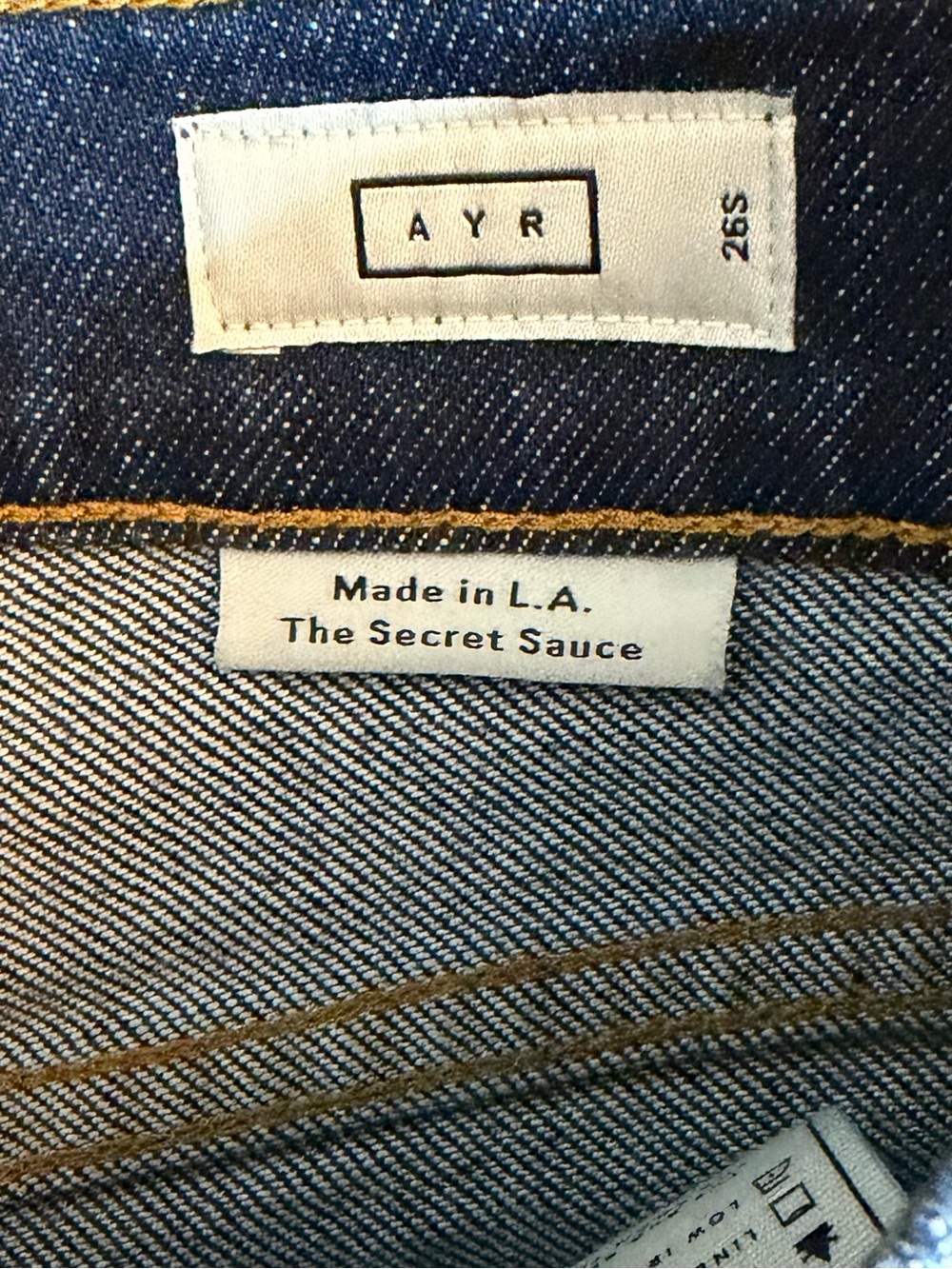 AYR Secret Sauce Jeans, Size 26S Underground Hustle NWOT - Picture 4 of 6